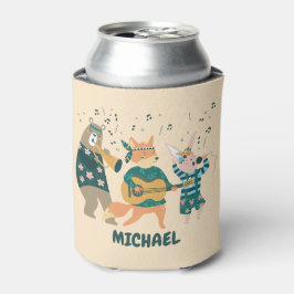 かわいい動物たちが曲がる 缶クーラー