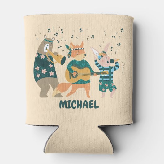 かわいい動物たちが曲がる 缶クーラー (裏面)