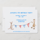 かわいい動物たちが訪れる冒険|過去記事 招待状 (裏面)