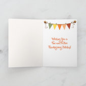 かわいい動物たちとおめでとう感謝祭 シーズンカード (内部)