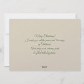 かわいい動物たちと冬の情景 メリークリスマス シーズンカード (裏面)