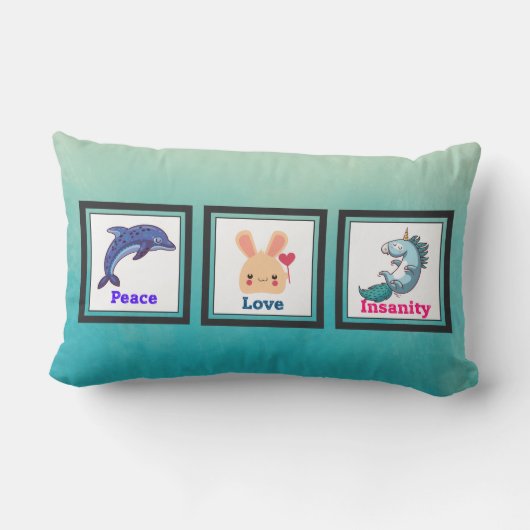 かわいい動物たちと平和への愛と狂気かわいい|過去記事 ランバークッション (裏面)