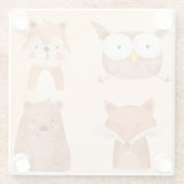 かわいい動物たち ガラスコースター (裏面)