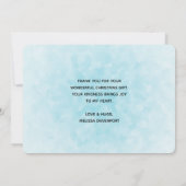 かわいい動物とクリスマストラックありがとう サンキューカード (裏面)