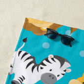 かわいい動物と可愛い動物 ビーチタオル (インサイチュ)