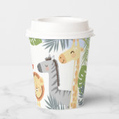 かわいい動物と最初の紙カップ。 紙コップ (裏面)