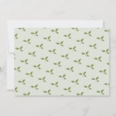 かわいい動物と花の「ワン」ティーパーティー 1歳の誕生日 招待状 (裏面)