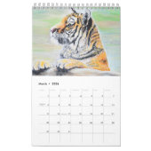 かわいい動物と鳥の絵 カレンダー (3月 2026)