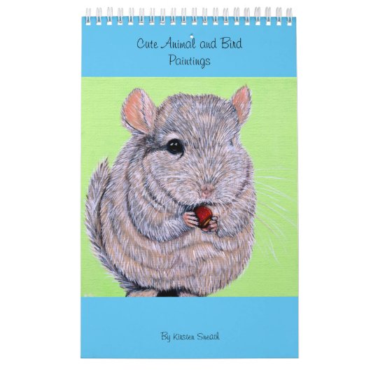 かわいい動物と鳥の絵 カレンダー (カバー)