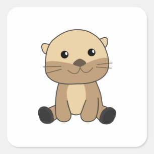 かわいい動物のおすすめ子供へ スクエアシール