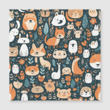 かわいい動物のおもしろいデザイン緑の装飾