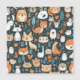 かわいい動物のおもしろいデザイン緑の装飾