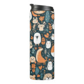 かわいい動物のおもしろいデザイン緑の装飾 タンブラー (回転右)