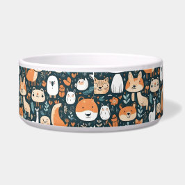 かわいい動物のおもしろいデザイン緑の装飾 ボウル