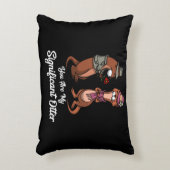 かわいい動物のかわいい夫婦 アクセントクッション (正面(垂直))