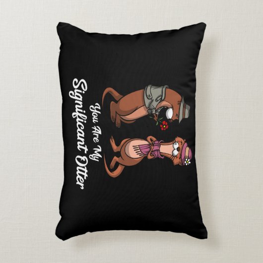 かわいい動物のかわいい夫婦 アクセントクッション (正面(垂直))