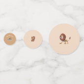 かわいい動物のぬいぐるみをテーマ コンフェッティ (裏面)