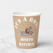 かわいい動物のぬいぐるみをテーマ 紙コップ (裏面)