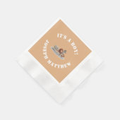 かわいい動物のぬいぐるみをテーマ 縁ありカクテルナプキン (角)