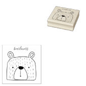 かわいい動物のぬいぐるみクマ ラバースタンプ (押印)