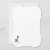 かわいい動物のぬいぐるみ赤ちゃんシャワー招待状 招待状 (裏面)