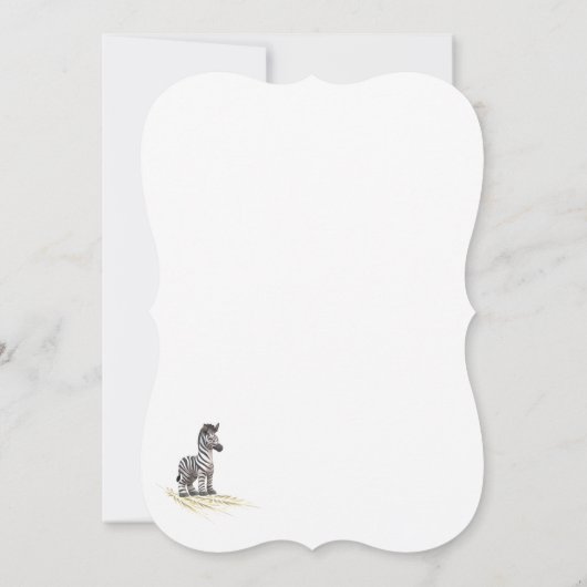 かわいい動物のぬいぐるみ赤ちゃんシャワー招待状 招待状 (裏面)