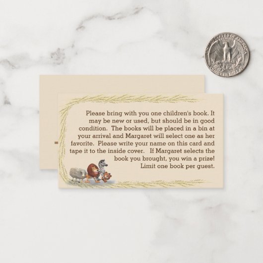 かわいい動物のぬいぐるみ ノートカード (正面/裏面インサイチュ)