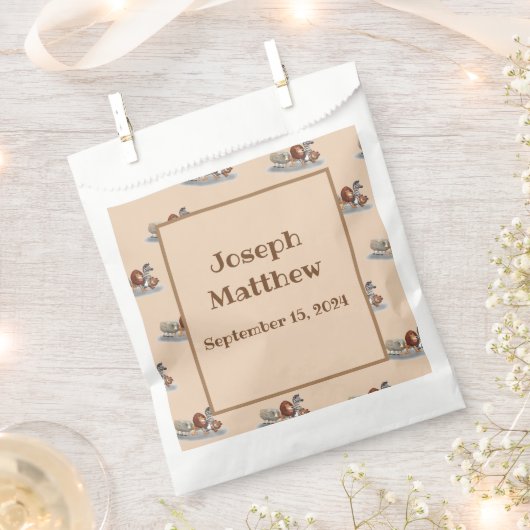 かわいい動物のぬいぐるみ フェイバーバッグ (クリップ留めされた状態)