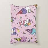 かわいい動物のアイスクリーム・コーン アクセントクッション (正面(垂直))