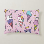 かわいい動物のアイスクリーム・コーン アクセントクッション (裏面)