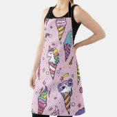 かわいい動物のアイスクリーム・コーン エプロン (インサイチュ)