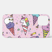 かわいい動物のアイスクリーム・コーン Case-Mate iPhoneケース (裏面 (横))