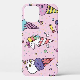 かわいい動物のアイスクリーム・コーン iPhone 12ケース