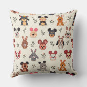 かわいい動物のアニメーションクッション クッション (裏面)