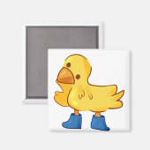 かわいい動物のアヒル漫画スタイル マグネット (正面/裏面)