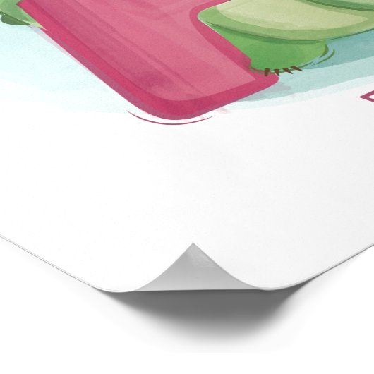 かわいい動物のアルファベットのポスター ポスター (角)