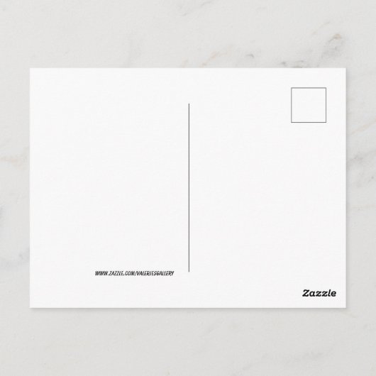 かわいい動物のアルファベット文字教育 ポストカード (裏面)