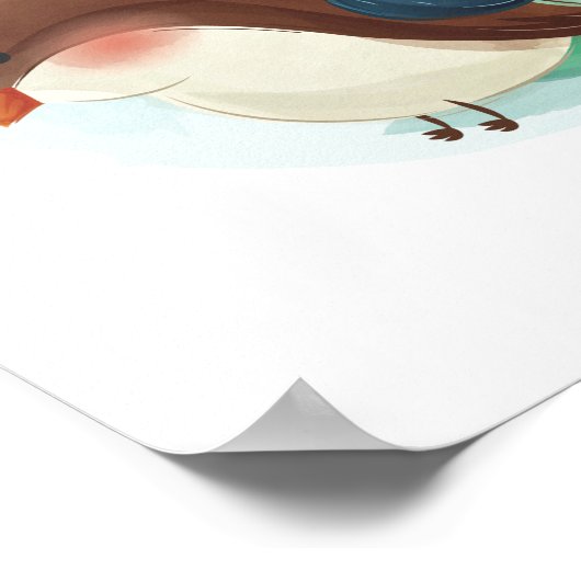 かわいい動物のアルファベット ポスター (角)