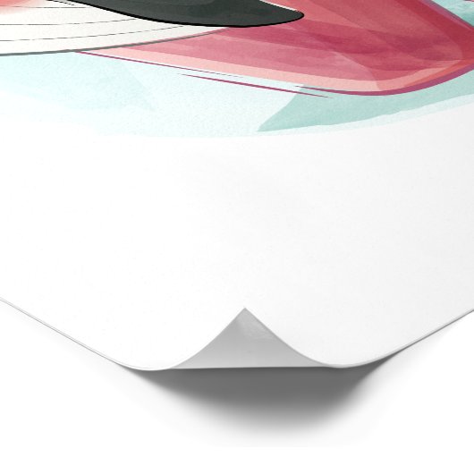 かわいい動物のアルファベット ポスター (角)