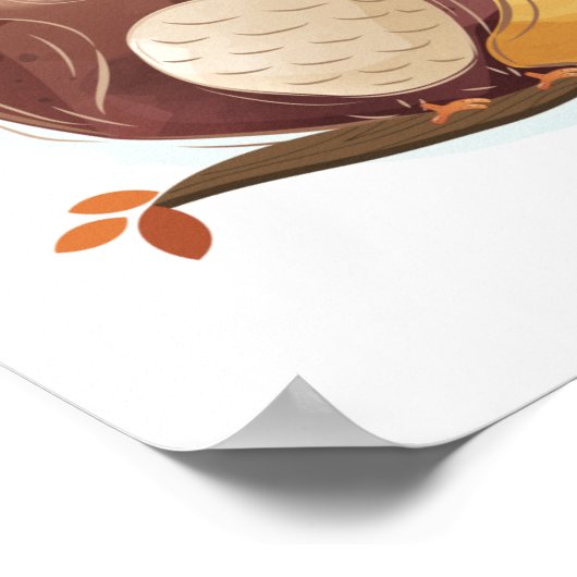 かわいい動物のアルファベット ポスター (角)