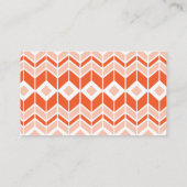 かわいい動物のオレンジキツネの名刺 名刺 (裏面)