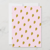 かわいい動物のキツネとフクロウのベビーシャワー招待状 招待状 (裏面)