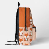 かわいい動物のキツネキッズ名 プリントバックパック (左)
