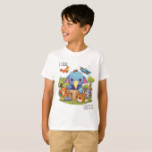 かわいい動物のキャラクターイラスト 私はかわいい Tシャツ (正面フル)