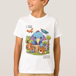 かわいい動物のキャラクターイラスト 私はかわいい Tシャツ
