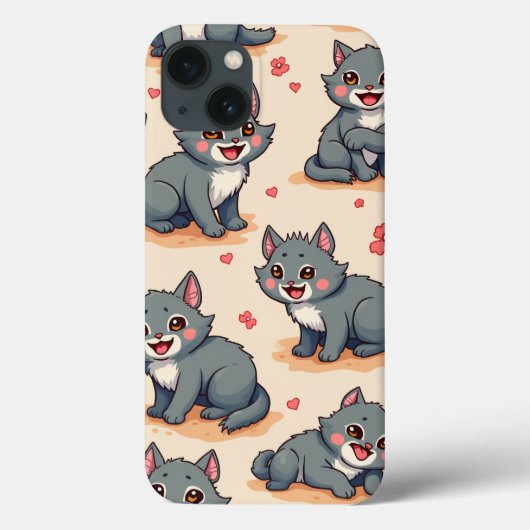 かわいい動物のキャラクター Case-Mate iPhoneケース (裏面)