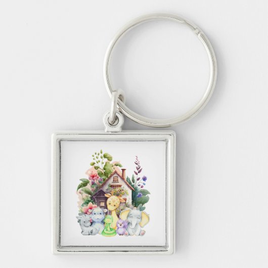 かわいい動物のキーチェーン キーホルダー (正面)