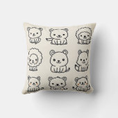 かわいい動物のクッション クッション (裏面)