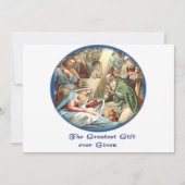 かわいい動物のクリスマス シーズンカード (正面)