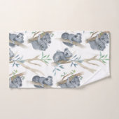 かわいい動物のコアラon Tree バスタオルセット (ハンドタオル)